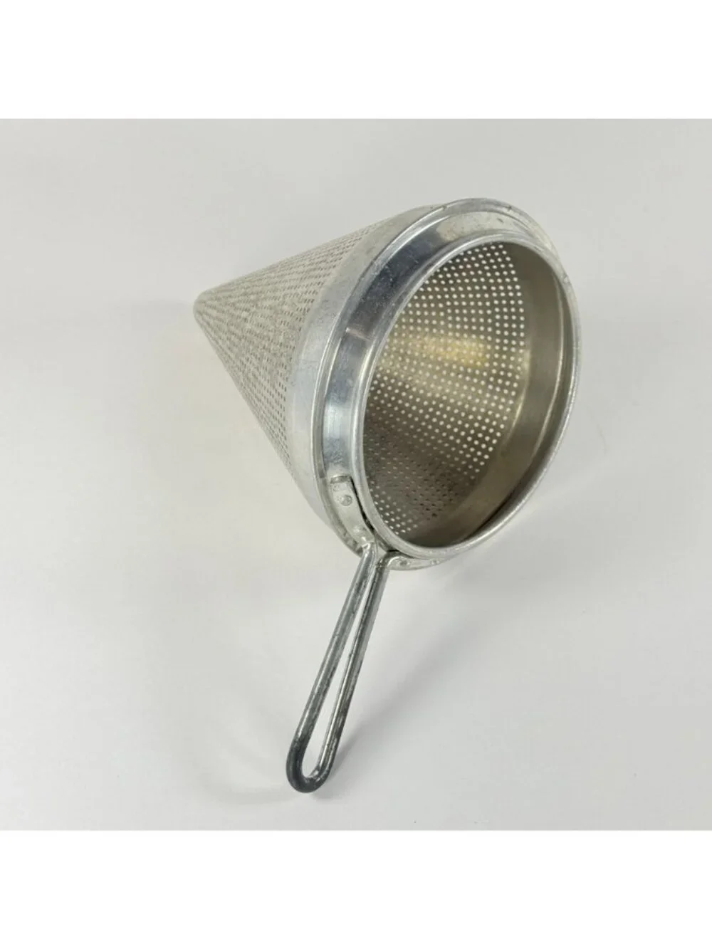 Vintage Wear Ever Aluminum Apple Sauce Cone Colander & Wooden Pestle No. 28 USA